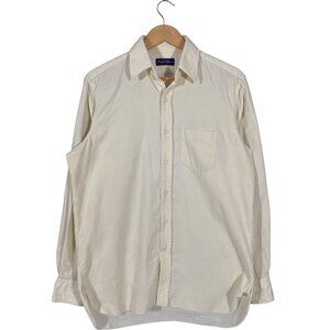 Ralph Lauren Purple Label Corduroy Longsleeve Button Shirt Yellow men's 15 1/2